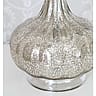 Mercury Crackle Effect Silver Table Lamp
