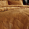Gold Velvet Quilted Bed Linen Set 
