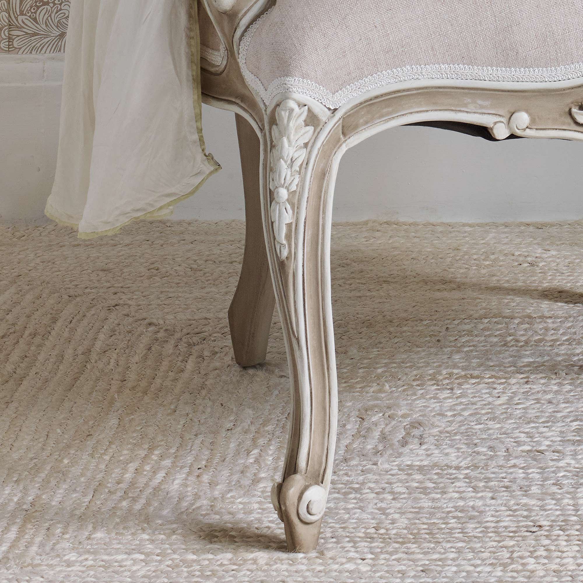 Amour French Armchair Handmade French Style Bedroom Chair with