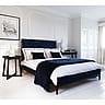 Boudoir Noir Luxury Navy Velvet Bed (King Size)