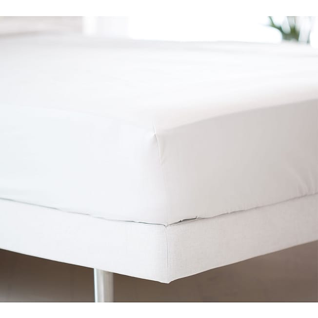 Boutique 400 Luxury Percale White Fitted Sheet