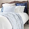 French Blue and White Luxury Bedspread