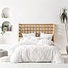 Natural White Cotton Bed Linen