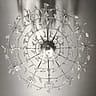 Twelve Arm Chandelier With Strings Of Glass Droplets