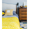Yellow Quilted Throw