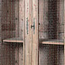 Rustic Wire Front Armoire