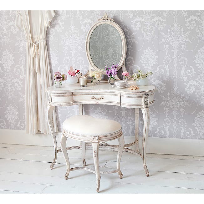 Delphine Distressed Shabby Chic Dressing Table