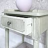 Two Tone Antiqued Bedside Table