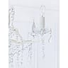 Luxurious White Metal French Chandelier