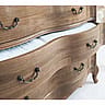 Hand-Carved 3-Drawer Oak Chest of Drawers