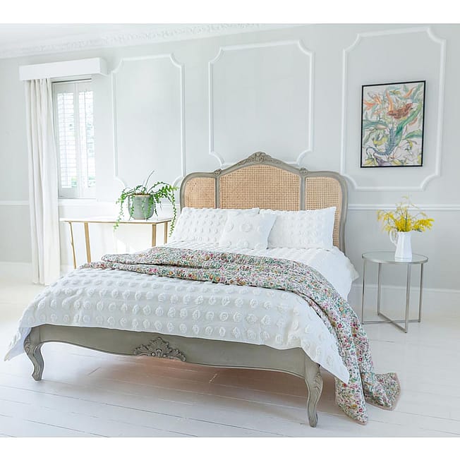 Normandy Rattan Bed, Low Footboard in King