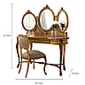 Classic French Antique Gold Dressing Table