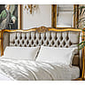 Gold Upholstered French Bed