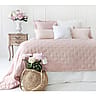 Peachskin Quilted Bedspread in Petal Pink