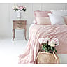 Large Peachy Soft Quilted Bedspread in Gentle Pink