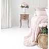 Large Soft Quilted Bedspread in Gentle Pink