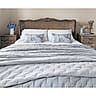 Soft French Grey Quilted Bedspread