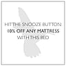 buy this bed and get 10% off on any mattresses