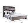 Superking Size Grey Fabric Bed Measurements