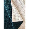 Reversible Cotton Teal And Natural Colour Blanket