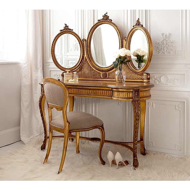 Palais de Versailles Gold Gilt Dressing Table