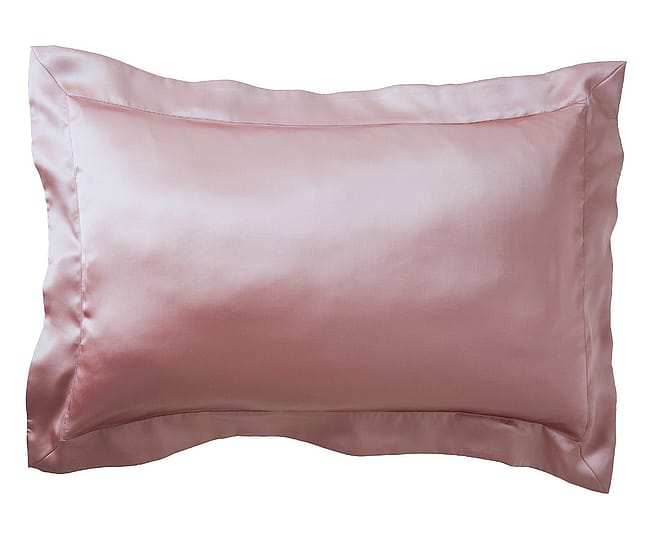 Mulberry Silk Bed Linen by Gingerlily in Vintage Pink (Single Oxford Superking Pillow Case)