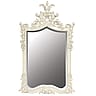 Carved White Mirror