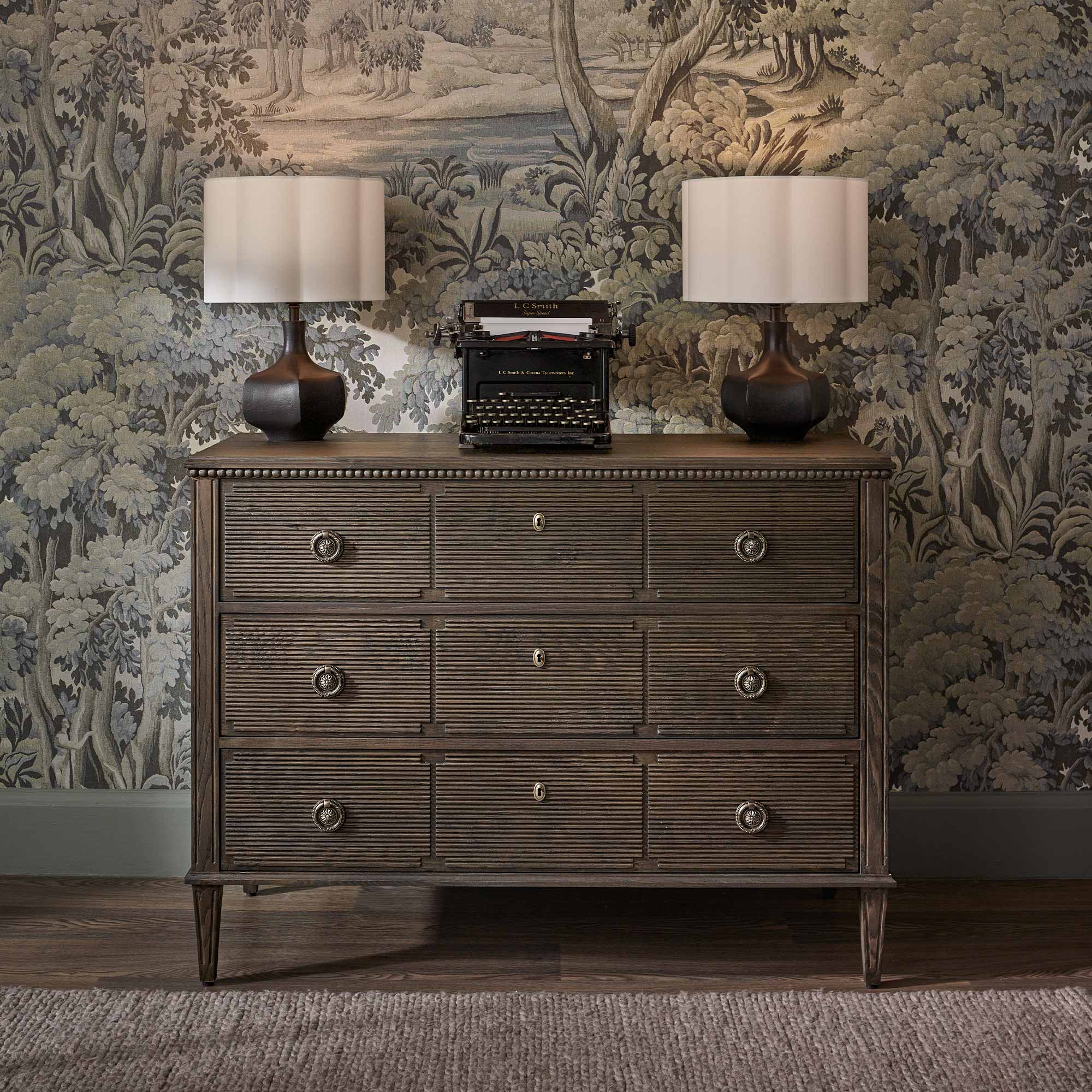 dark chest of drawers 