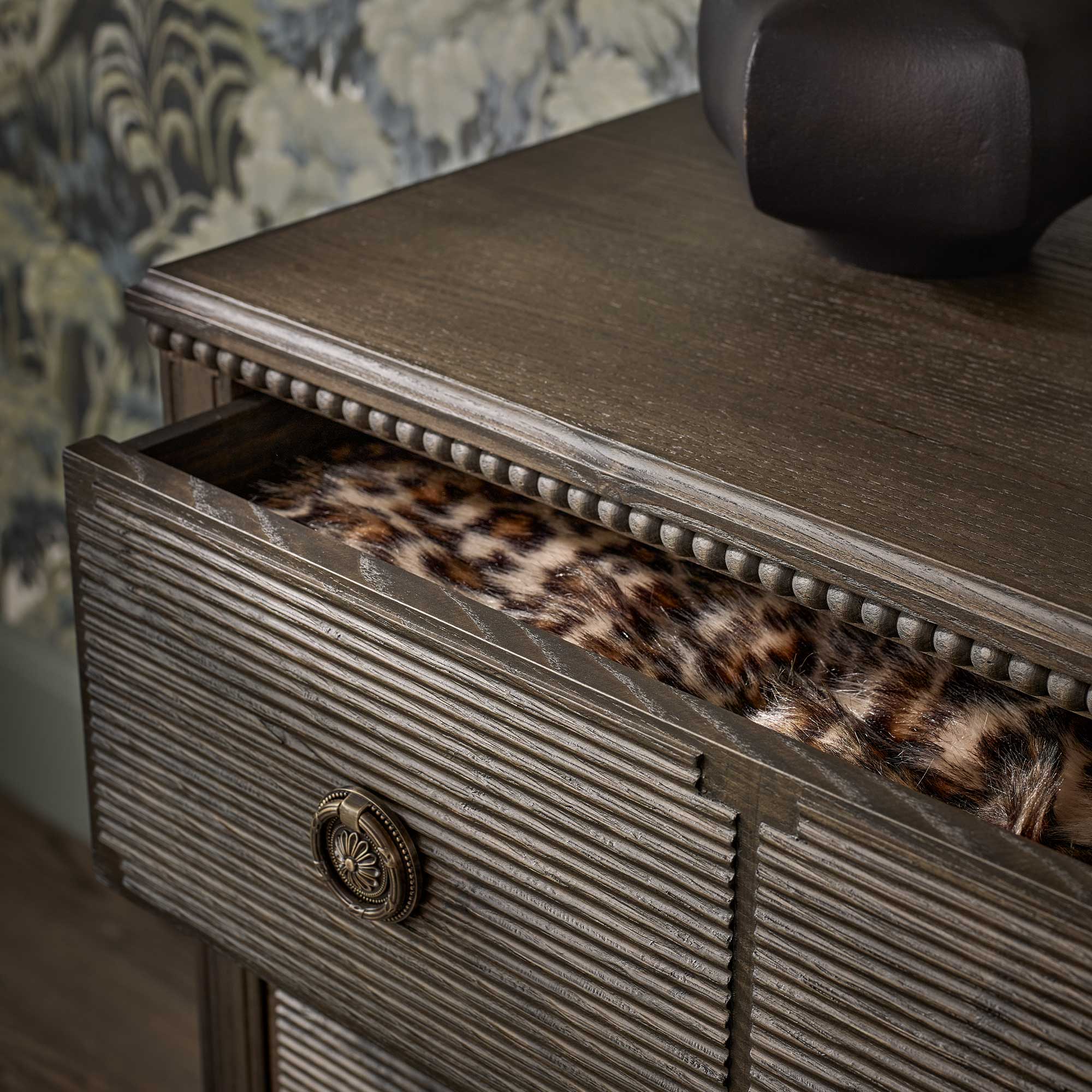 Gustavian Dark Chest of Drawers