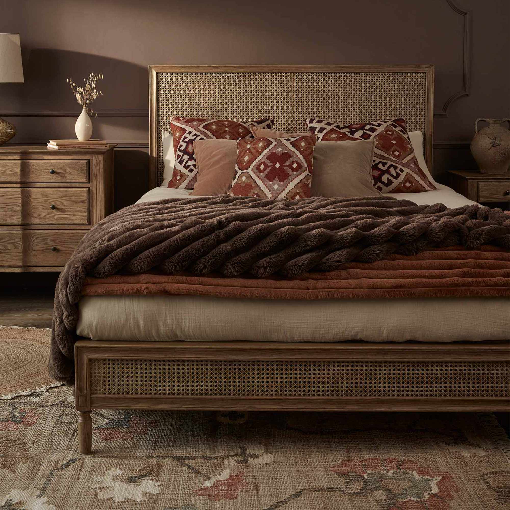 90% Cocoa Faux Fur Throw