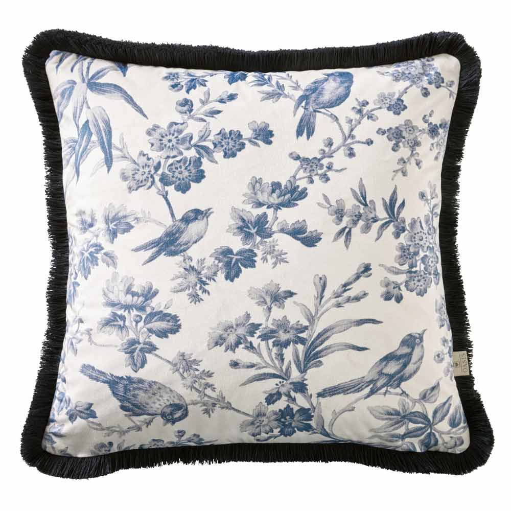 Amelia Toile Indigo Cushion