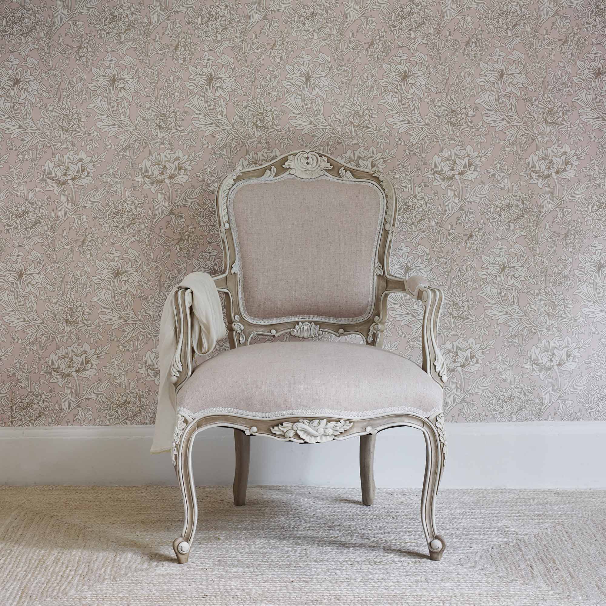 cream french armchair 