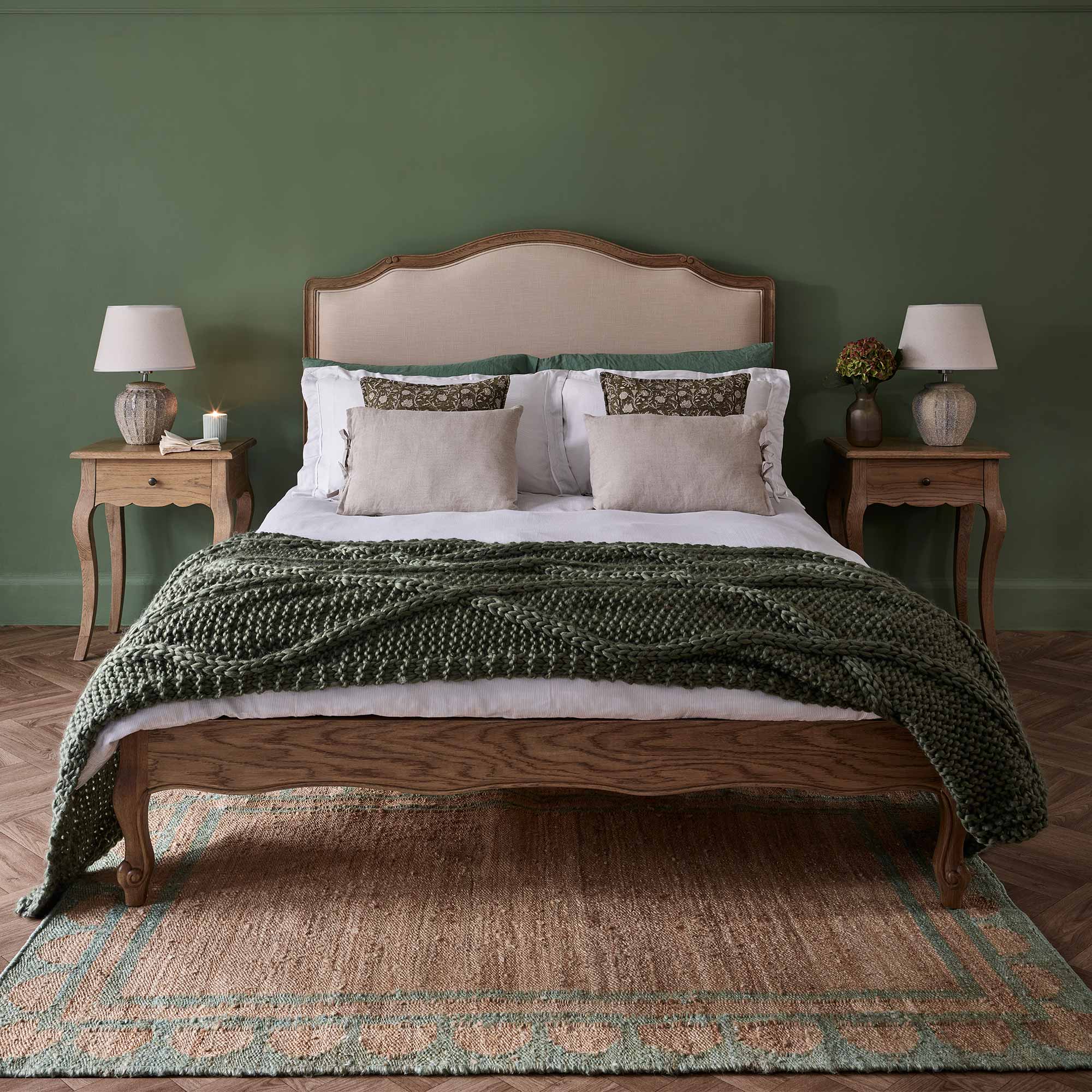 Ananya Green Scallop Rug