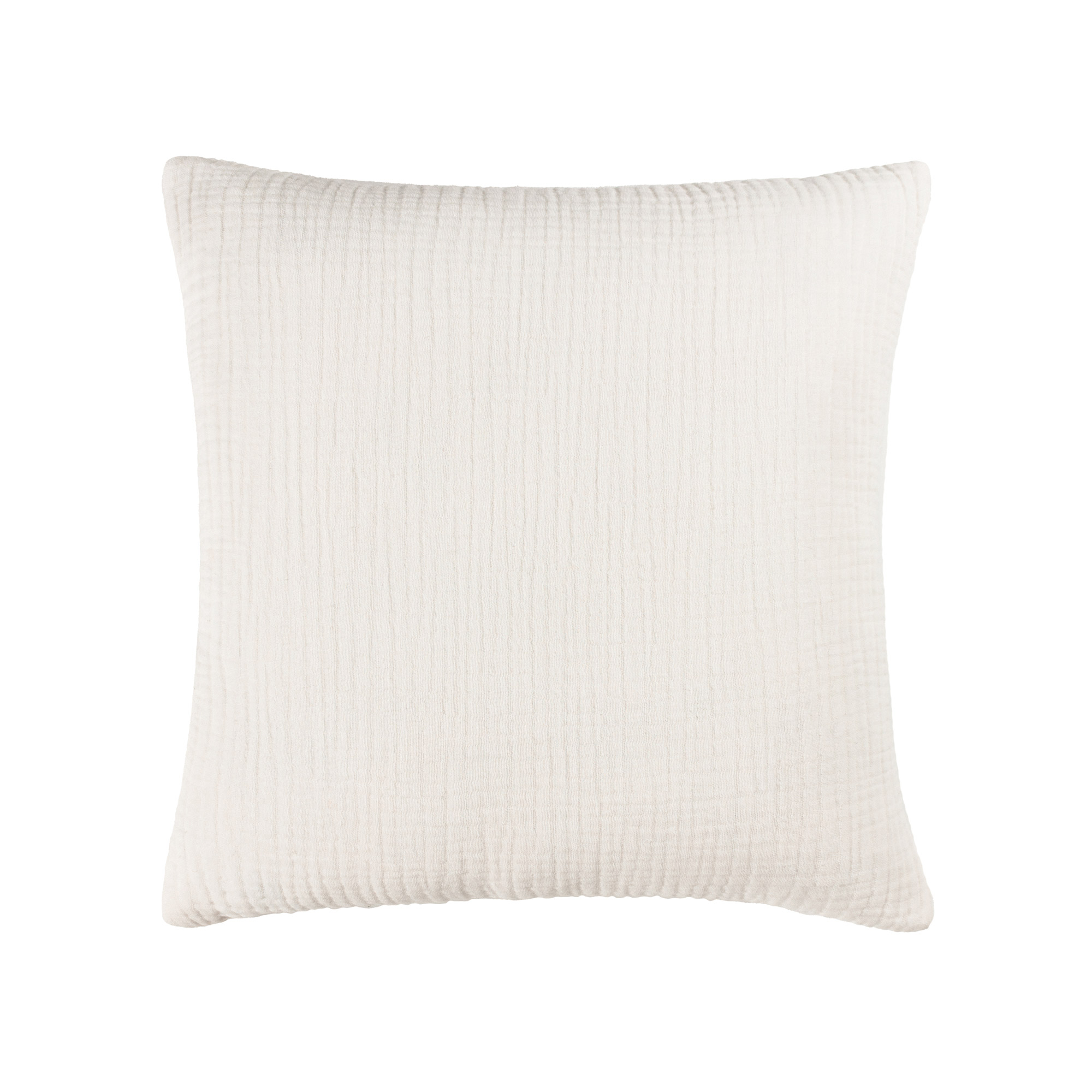 white crinkle cushion 