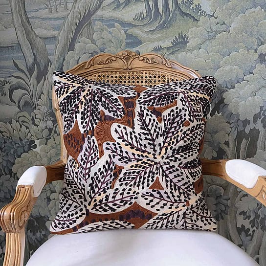 Leaves Cushion in Rich Autumnal Colours Leaves Cushion in Rich Autumnal Colours