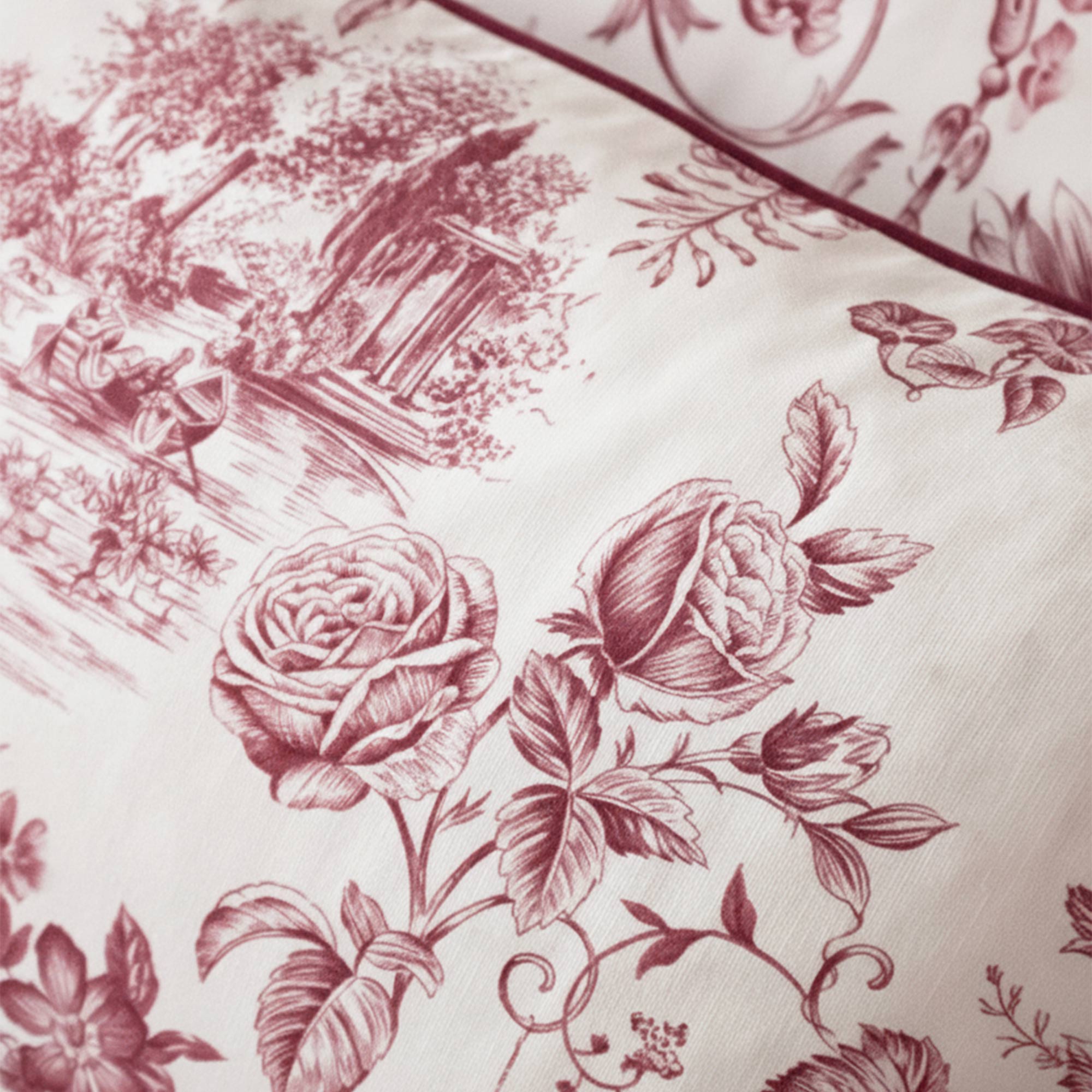 French Toile Berry Cushion