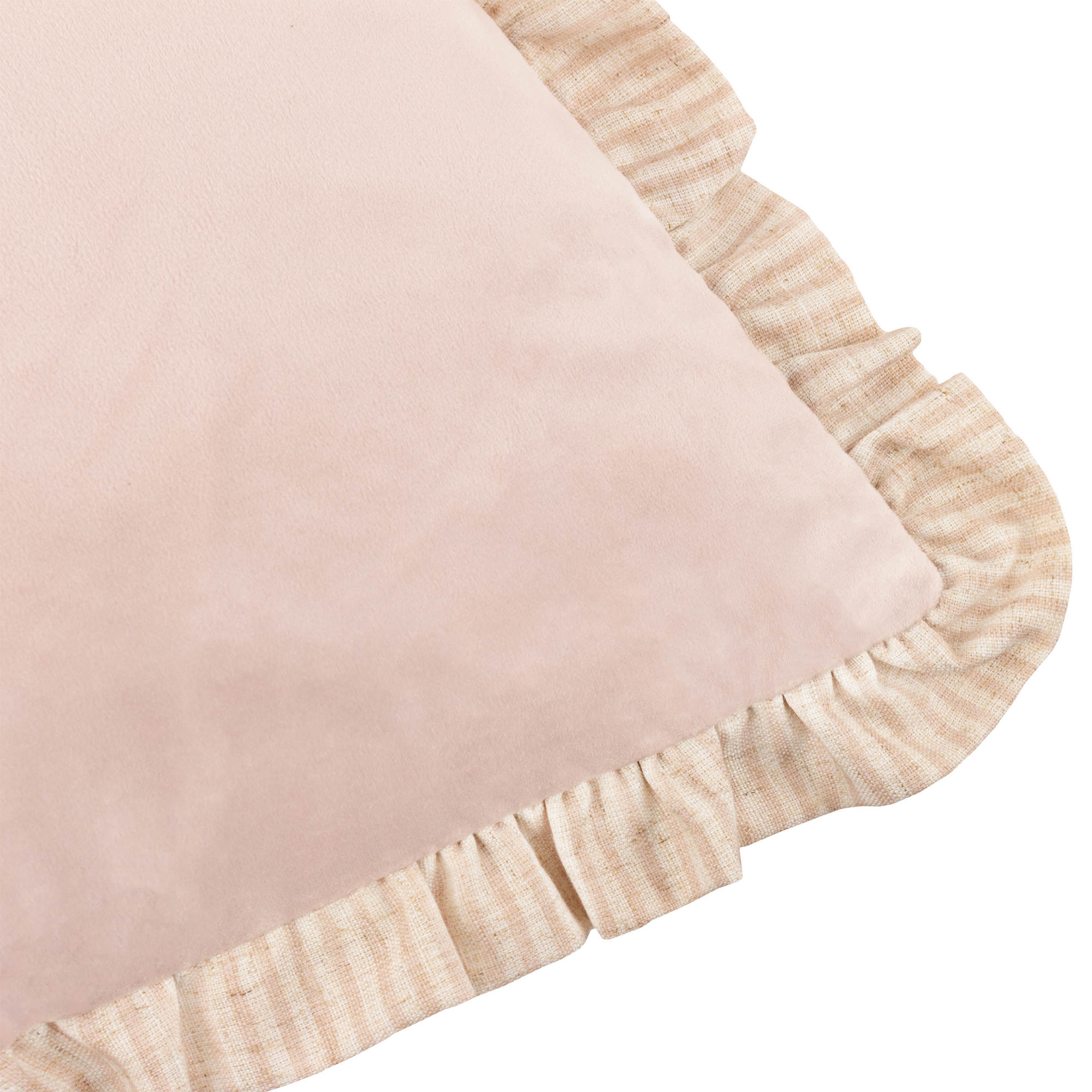 Blush Meadow Ruffle Cushion