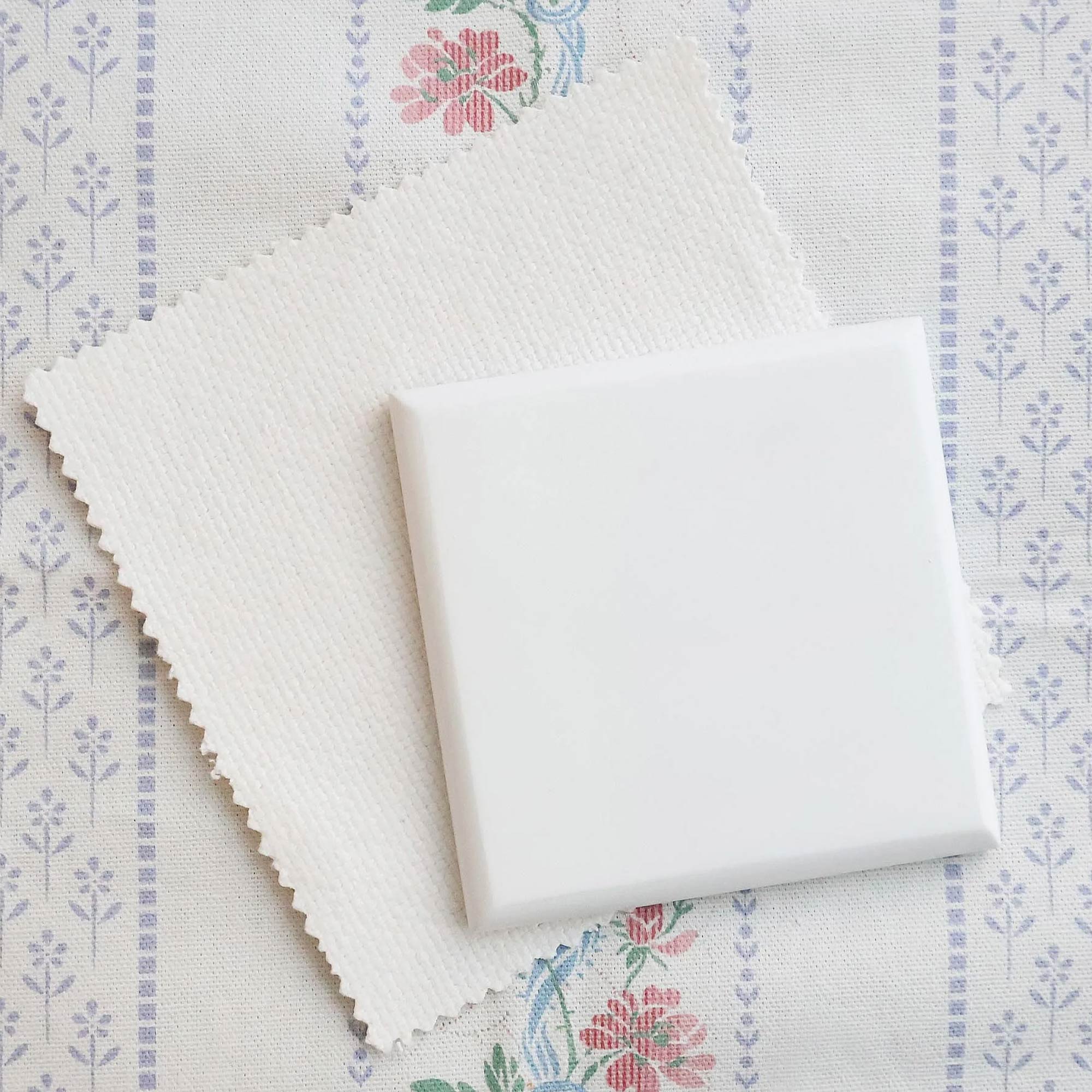 White Painted Oak Wood Sample