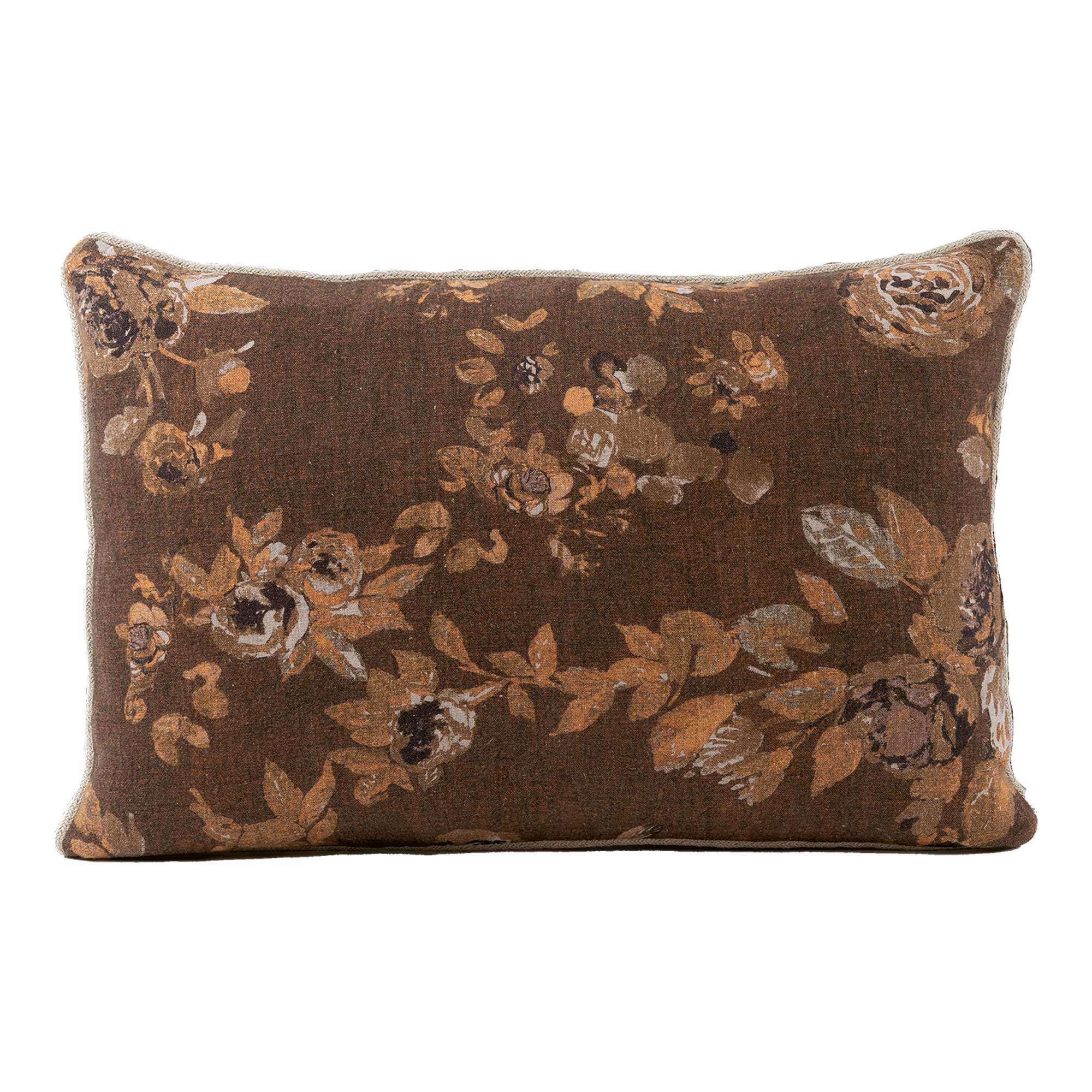 Cut Out Of Warm Autumnal Boudoir Floral Cushion