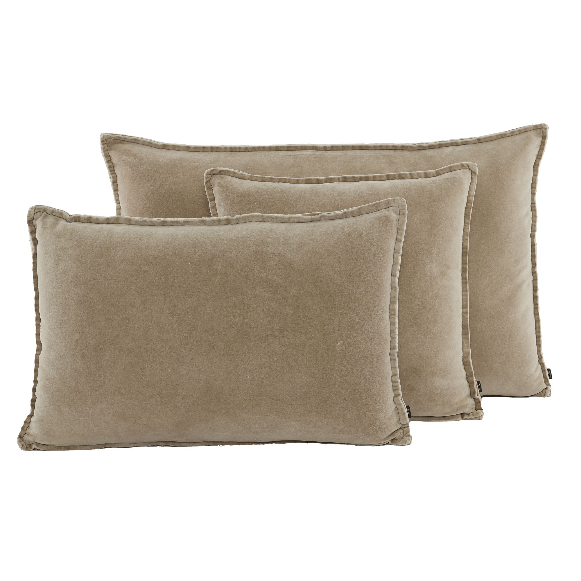 Light Brown Velvet Cushions