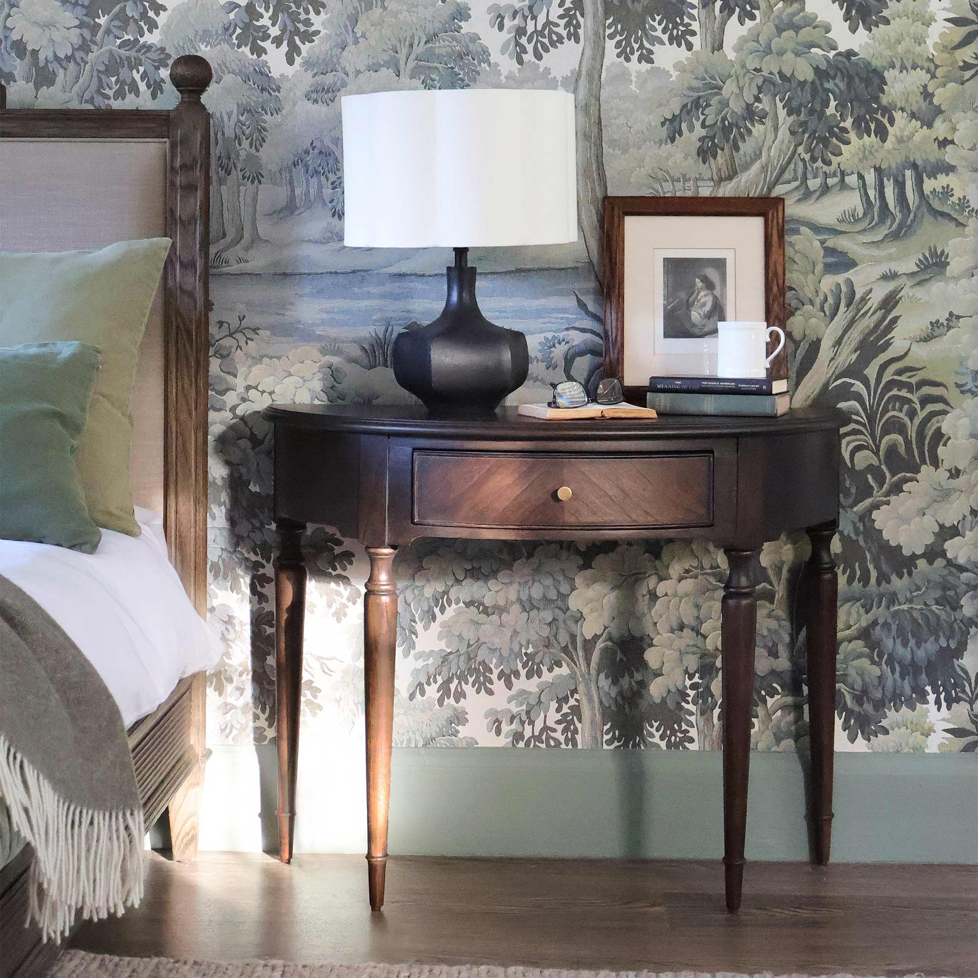 Cavendish Midnight Demi Lune Console Table