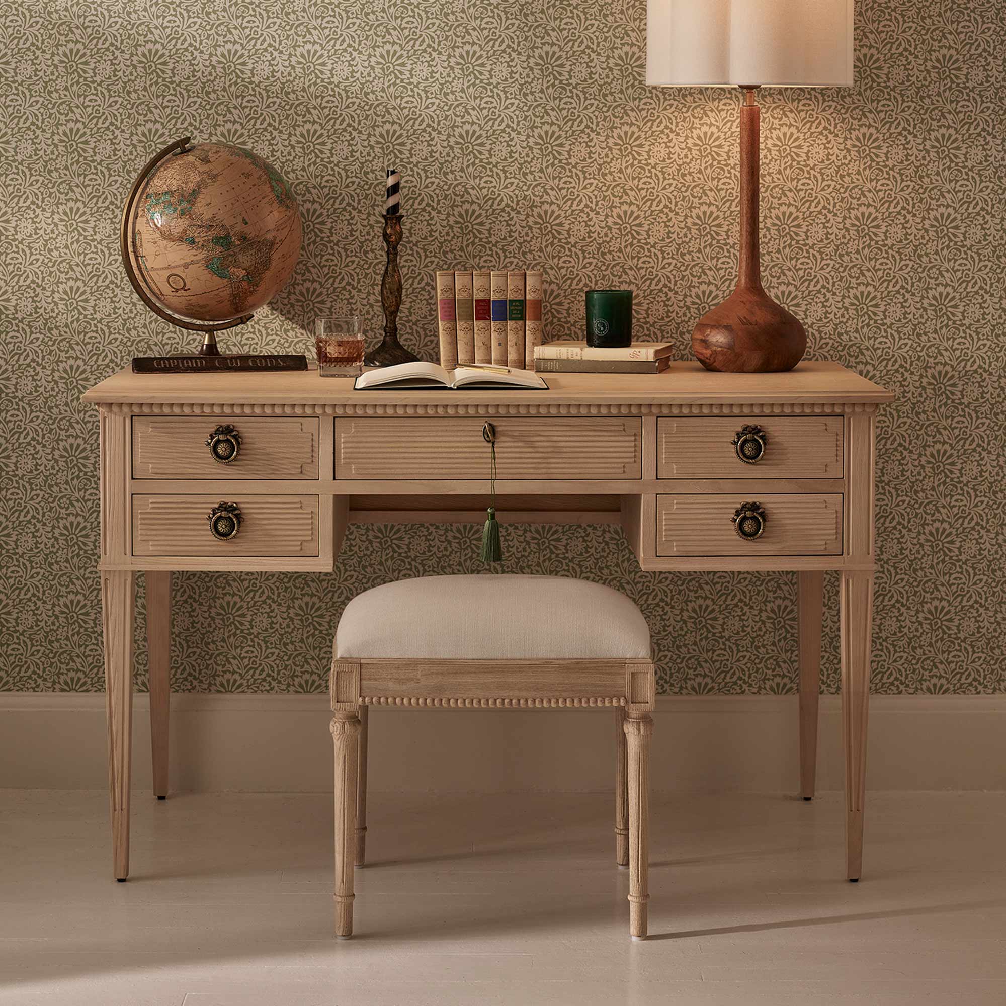 Gustavian Dressing Table and Dressing Stool
