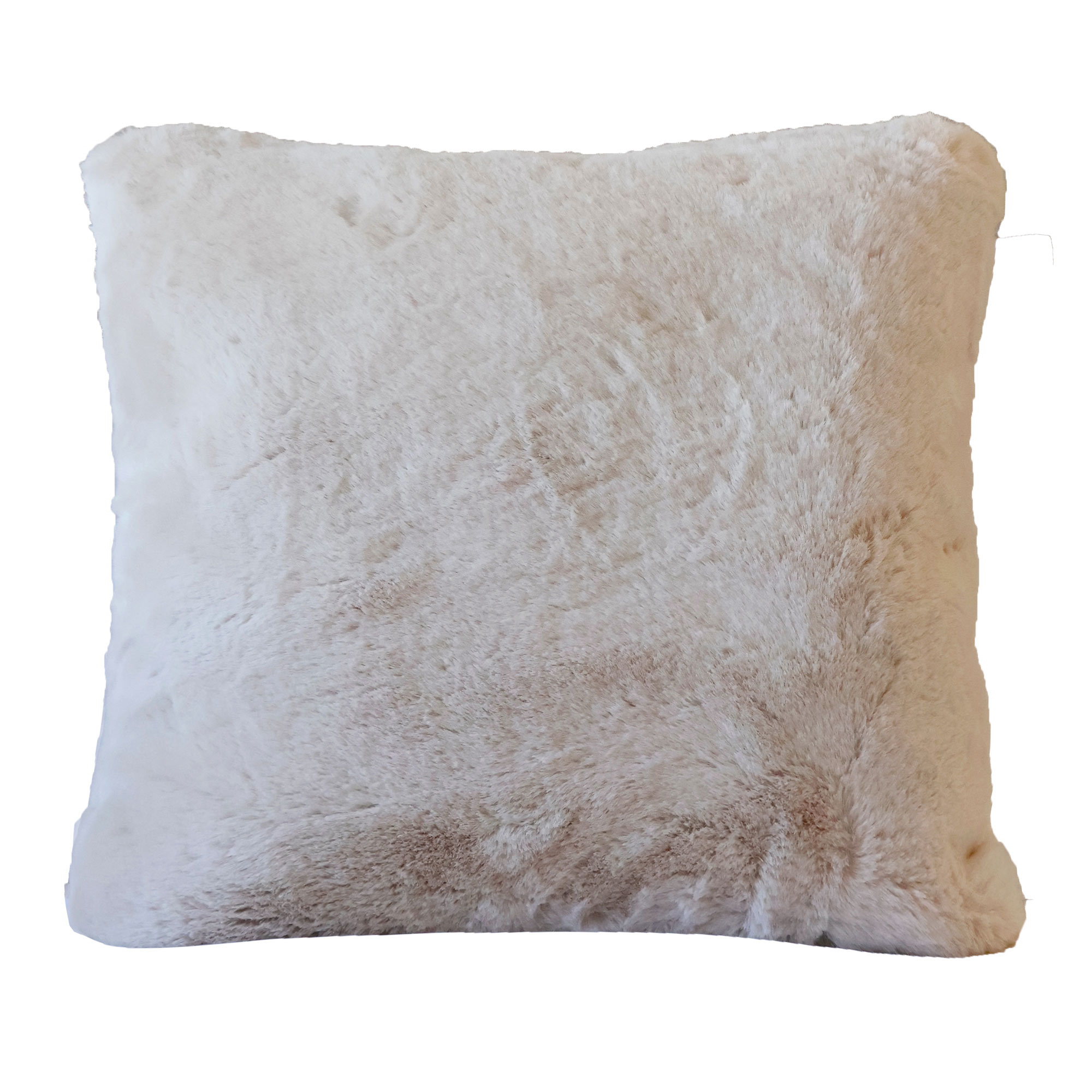 Faux Fur Cushion in Neutral Colour