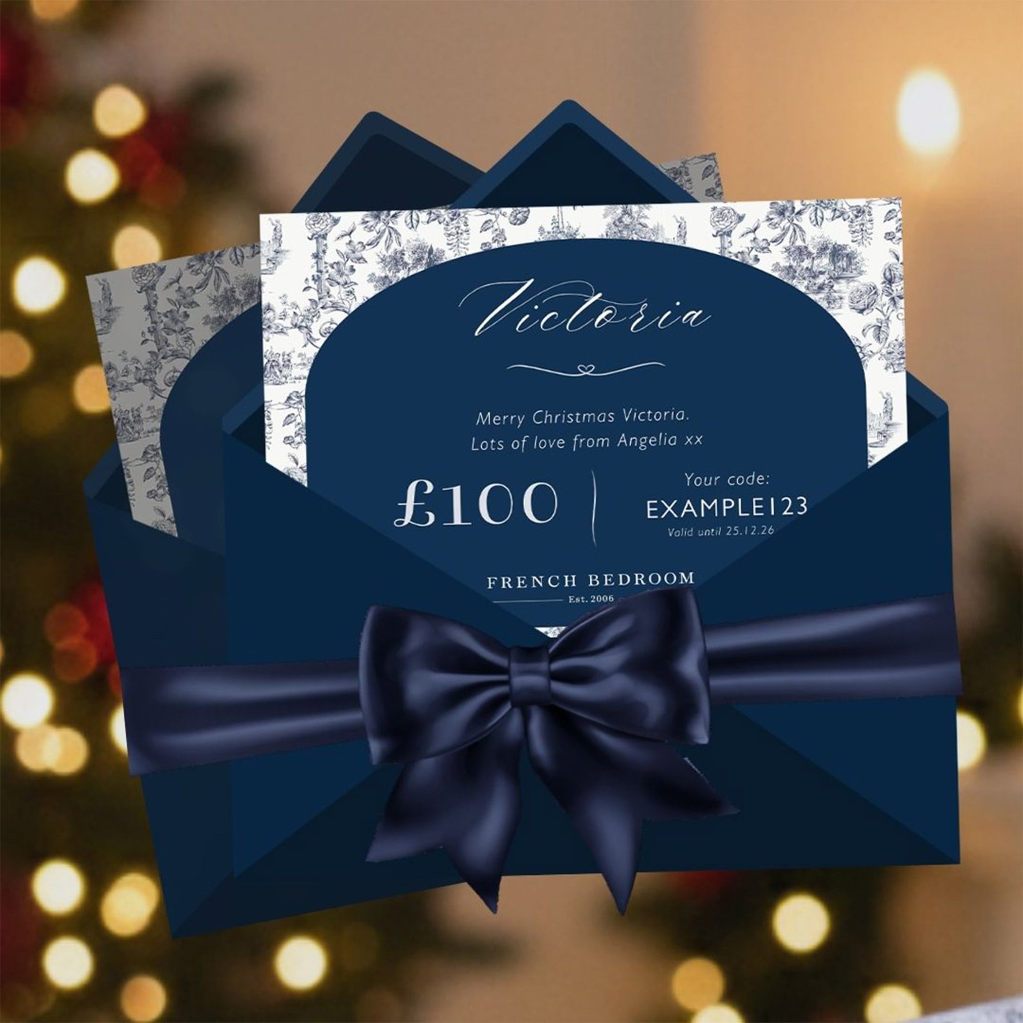 French Bedroom Digital Voucher Christmas 