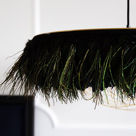 Glorious Gloria Black Feather Pendant Glorious Gloria Black Feather Pendant