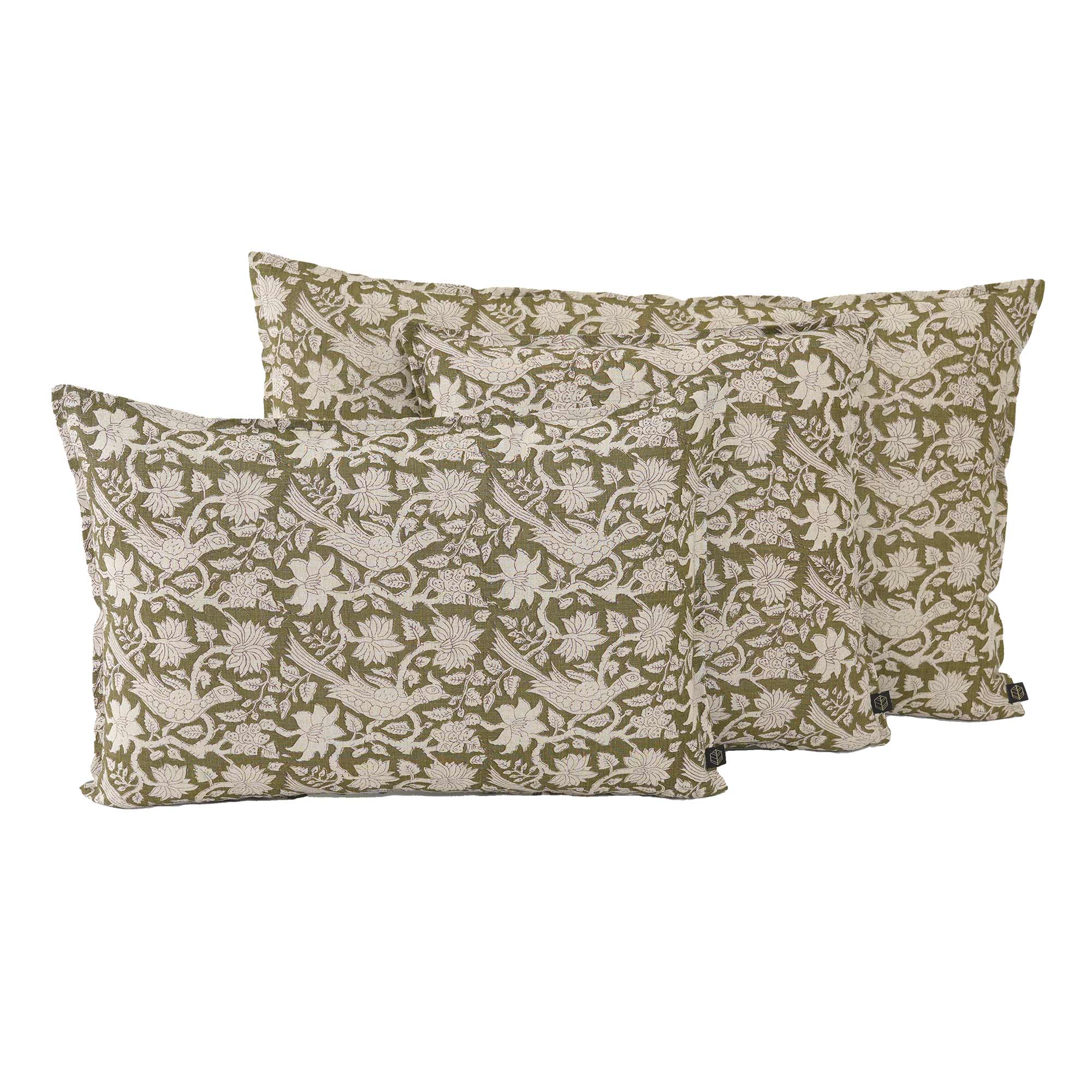Sonsie Linen Cushion in Forest
