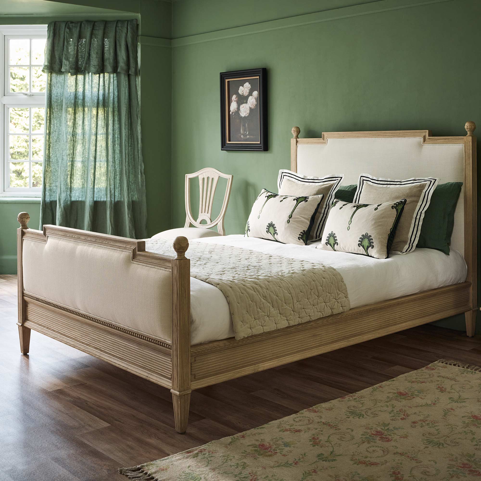 Gustavian Upholstered Bed