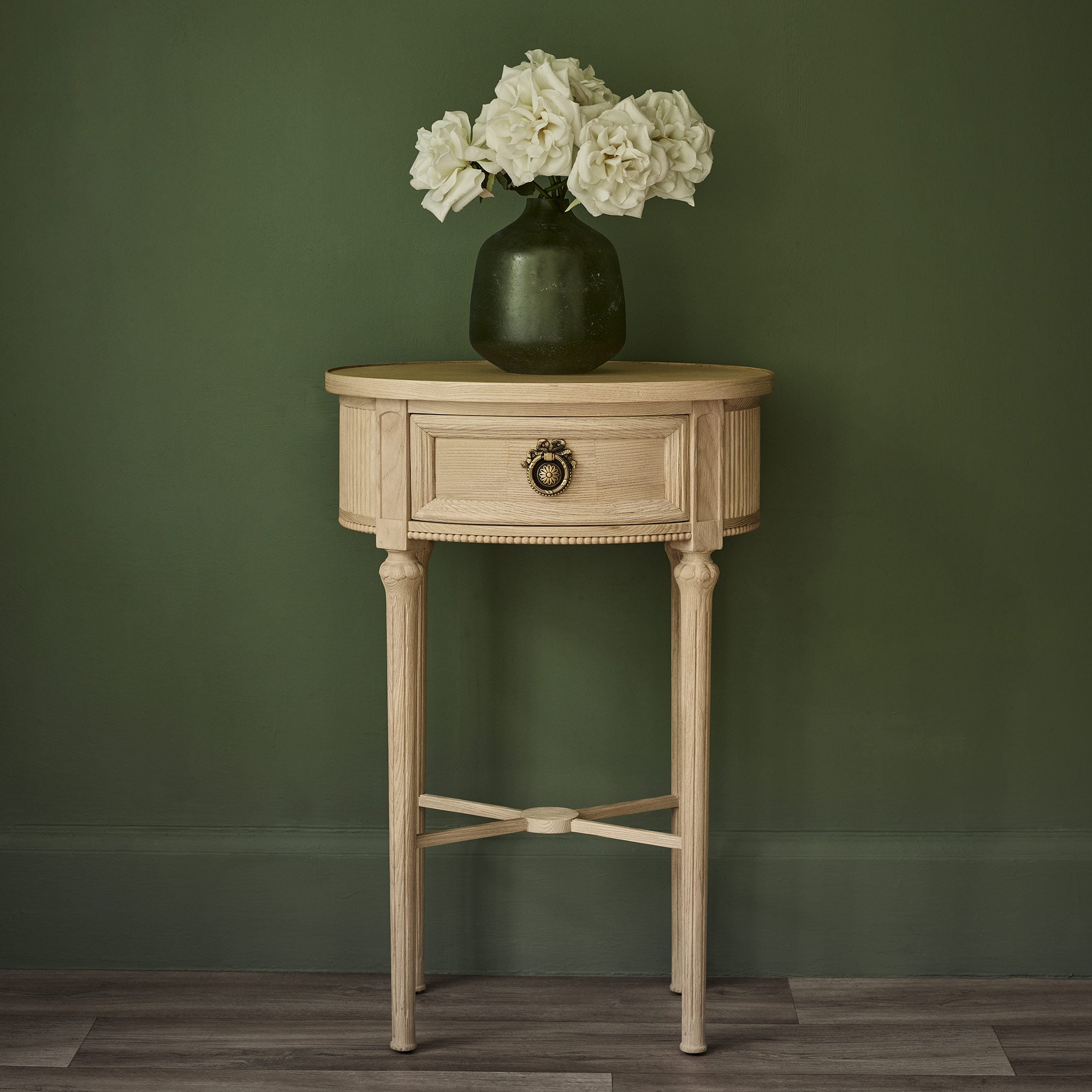 Gustavian Oval Nightstand
