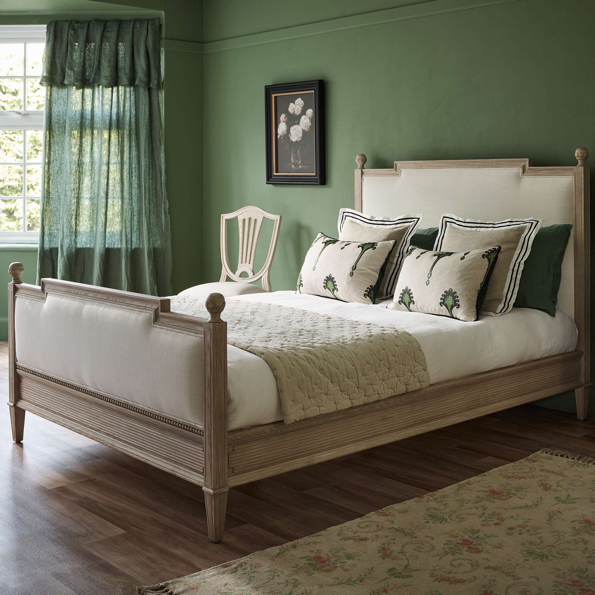 Gustavian Upholstered Bed