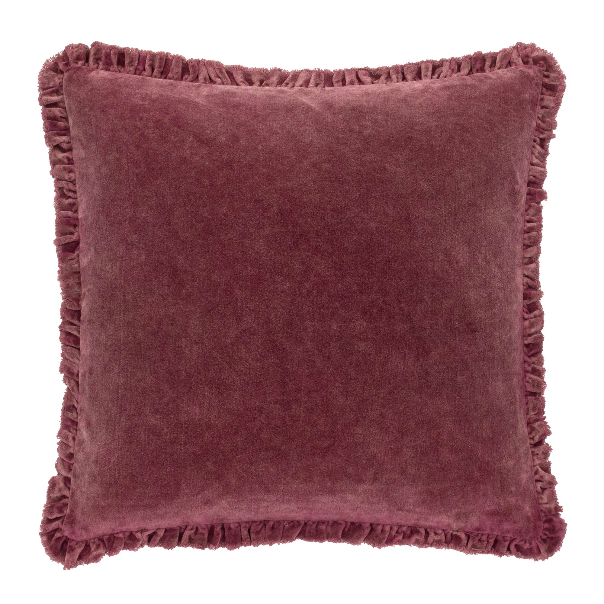 Cushion in Burnt Berry Red
